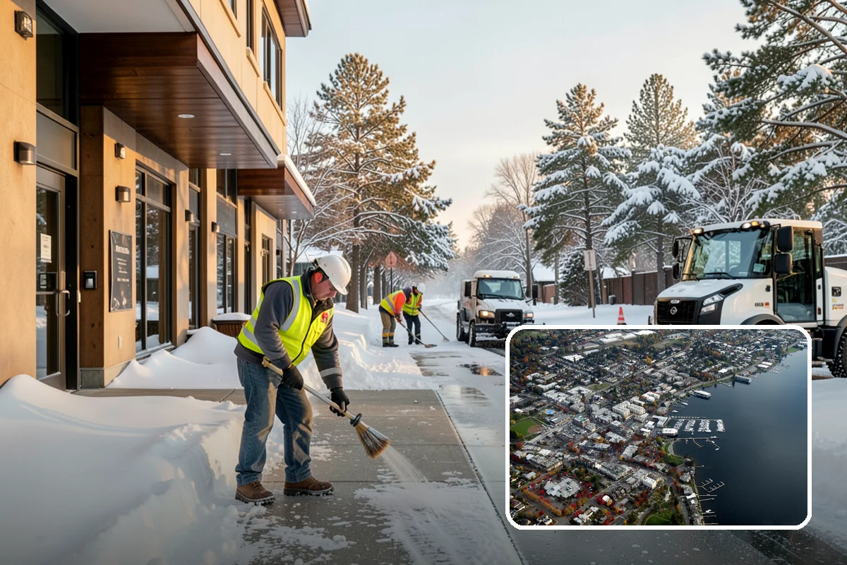 Holiday Snow Removal in Kirkland, King County, WA - Guaranteed coverage on Thanksgiving, Christmas, and New Year's when many competitors are closed