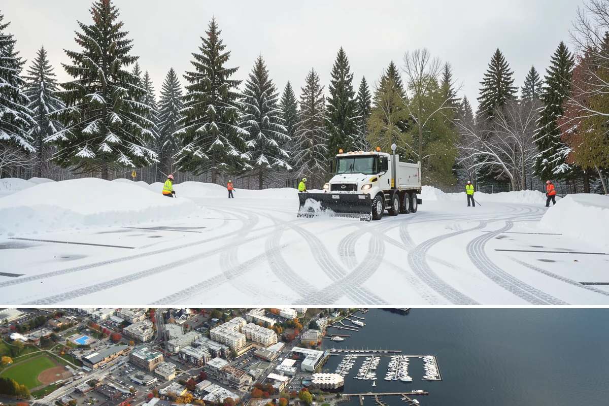 Holiday Snow Removal in Kirkland, King County, WA - Book holiday coverage by early November so your property is locked into a route before the first arctic outflow of the season.