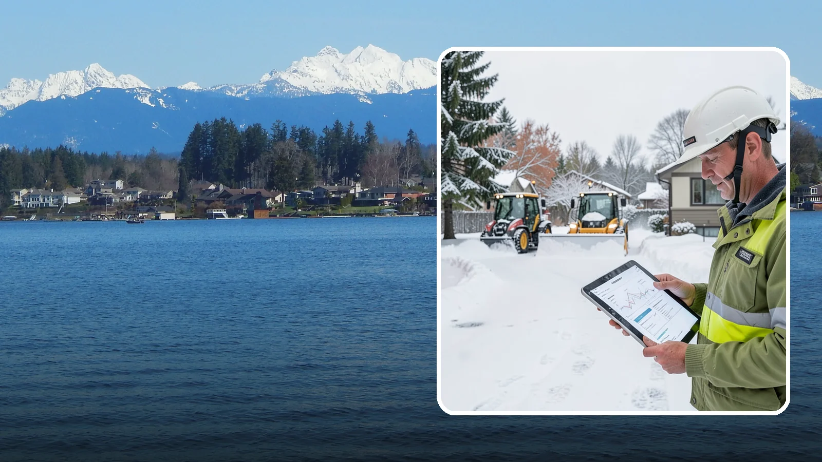 Holiday Snow Removal in Lake Stevens, Snohomish County, WA - We keep Western Washington homes and businesses accessible through Thanksgiving, Christmas, and New Year's when a Cascade cold...