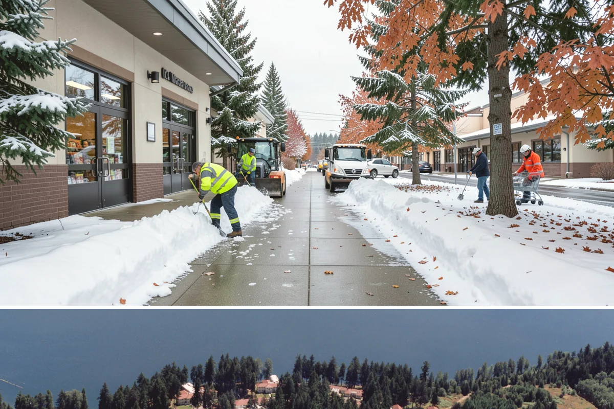 Holiday Snow Removal in Lakewood, Pierce County, WA - Book holiday coverage by early November so your property is locked into a route before the first arctic outflow of the season.