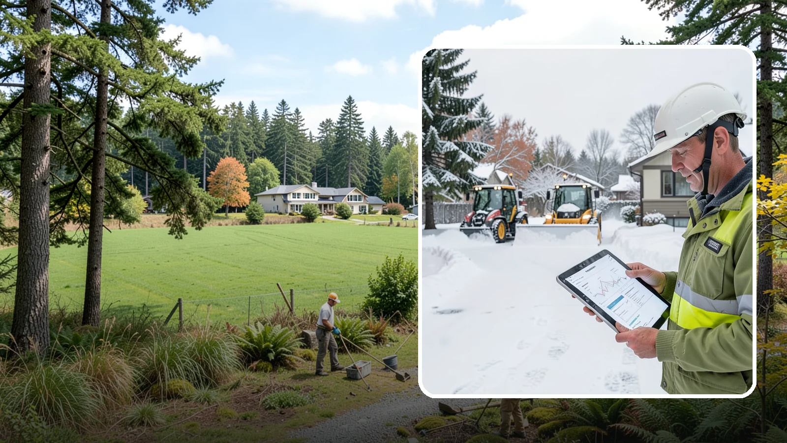 Holiday Snow Removal in Lyman, Skagit County, WA - We keep Western Washington homes and businesses accessible through Thanksgiving, Christmas, and New Year's when a Cascade cold...
