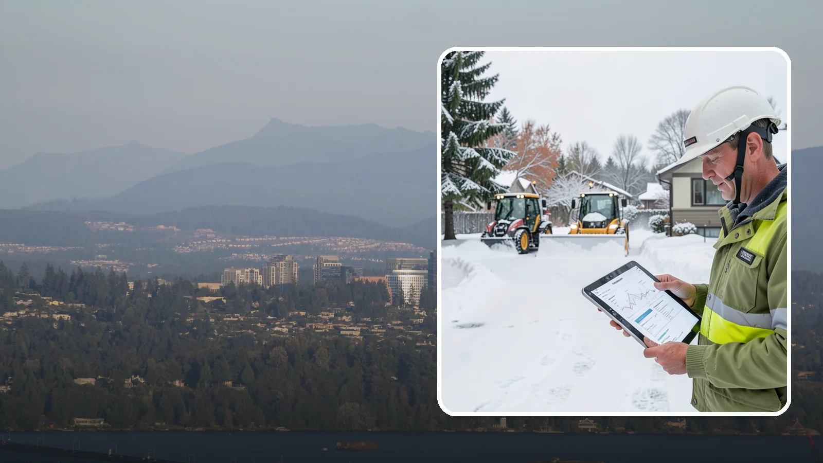 Holiday Snow Removal in Medina, King County, WA - We keep Western Washington homes and businesses accessible through Thanksgiving, Christmas, and New Year's when a Cascade cold...