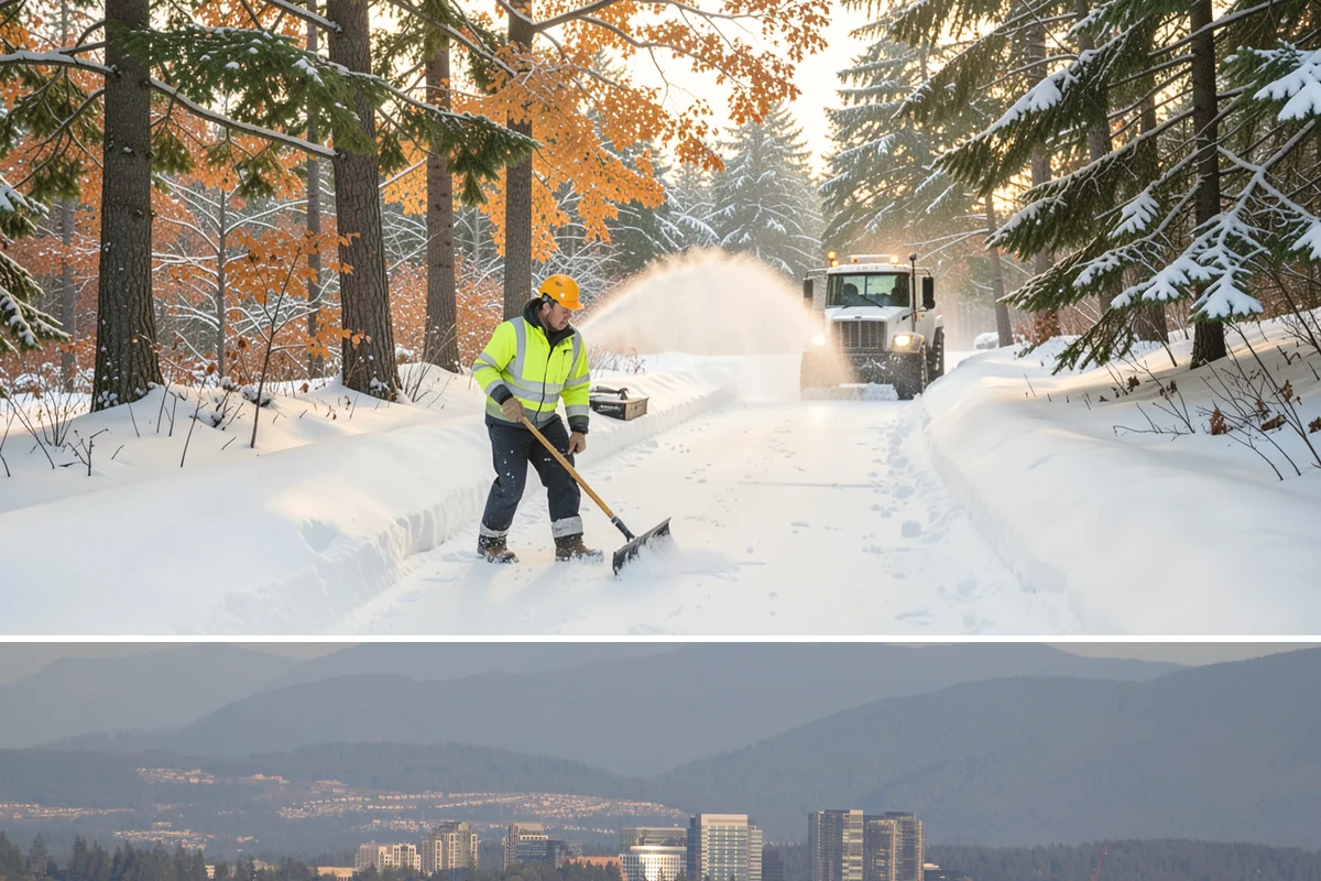 Holiday Snow Removal in Medina, King County, WA - Book holiday coverage by early November so your property is locked into a route before the first arctic outflow of the season.