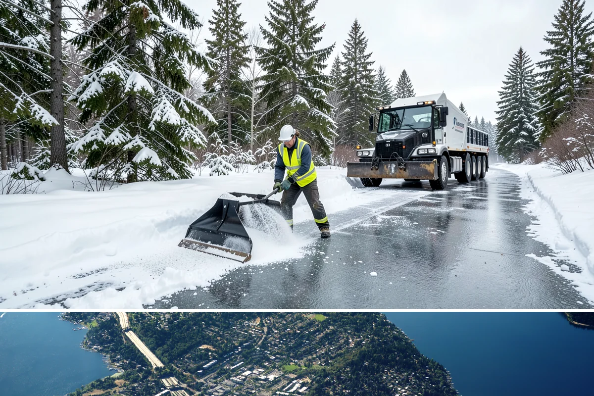 Holiday Snow Removal in Mercer Island, King County, WA - Book holiday coverage by early November so your property is locked into a route before the first arctic outflow of the season.