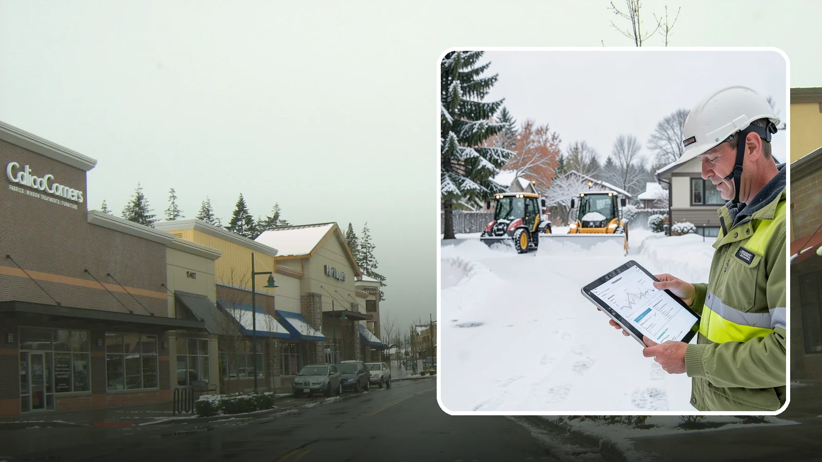 Holiday Snow Removal in Mill Creek, Snohomish County, WA - We keep Western Washington homes and businesses accessible through Thanksgiving, Christmas, and New Year's when a Cascade cold...
