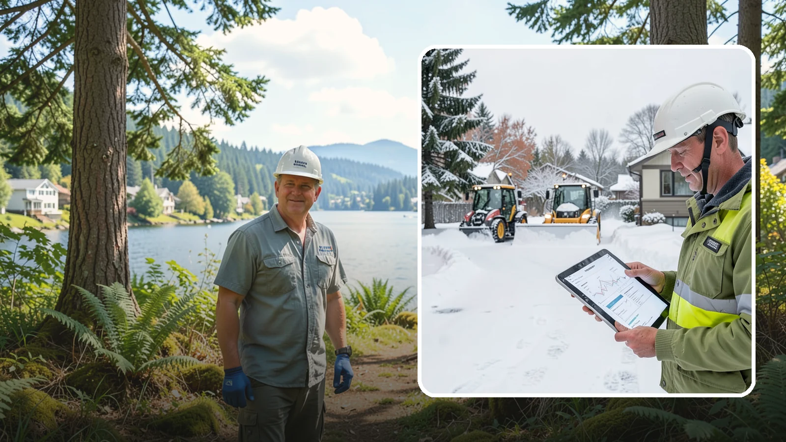 Holiday Snow Removal in Milton, King County, WA - We keep Western Washington homes and businesses accessible through Thanksgiving, Christmas, and New Year's when a Cascade cold...