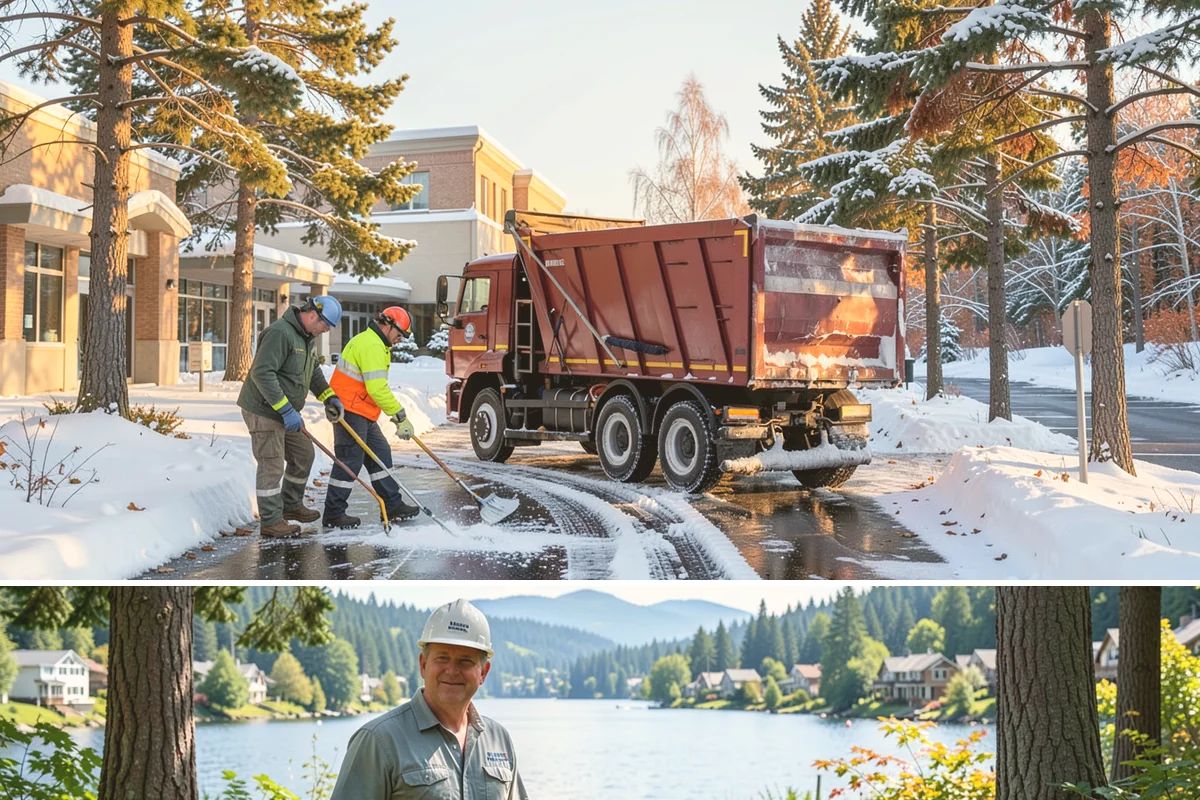 Holiday Snow Removal in Milton, King County, WA - Book holiday coverage by early November so your property is locked into a route before the first arctic outflow of the season.