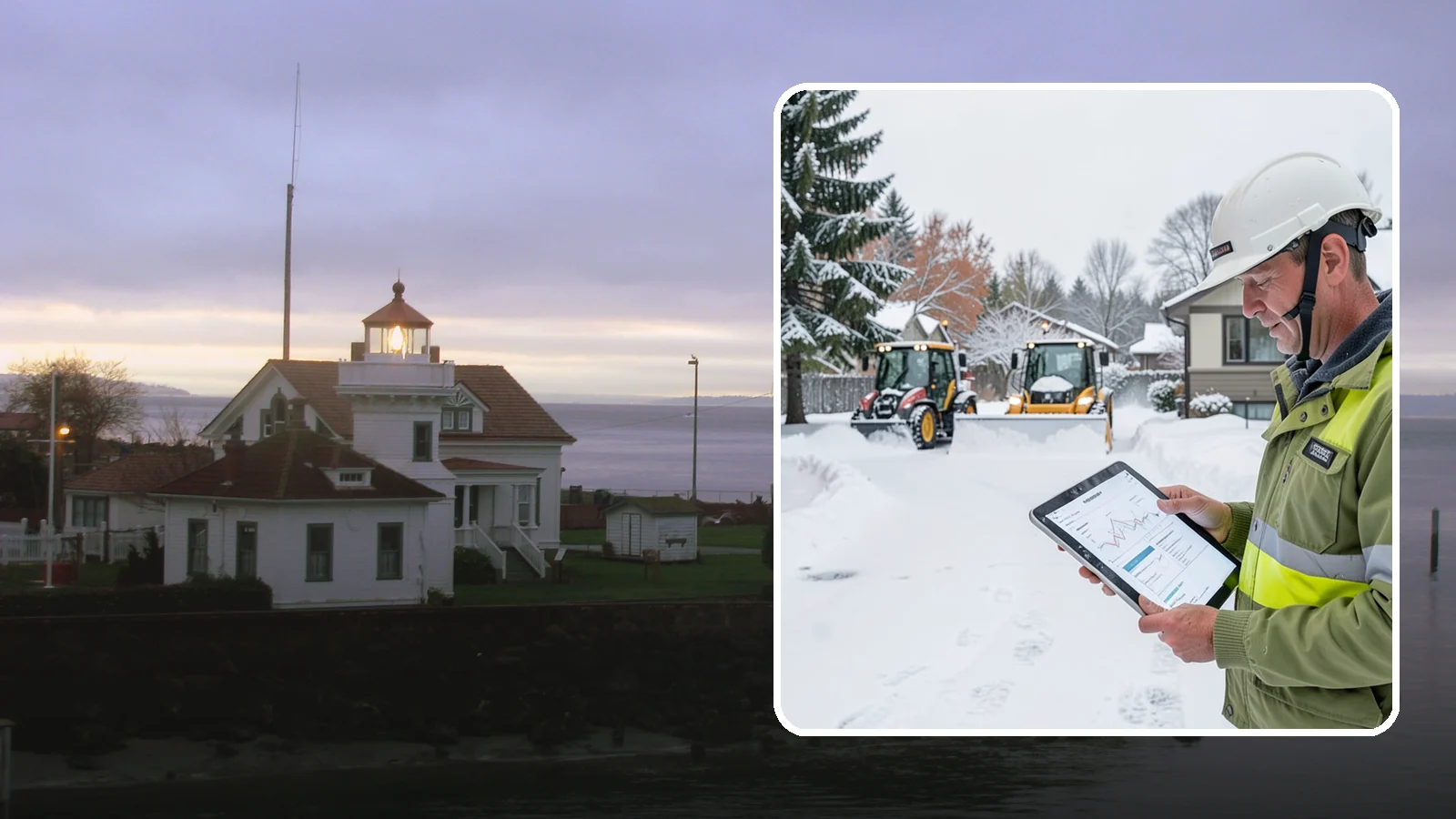 Holiday Snow Removal in Mukilteo, Snohomish County, WA - We keep Western Washington homes and businesses accessible through Thanksgiving, Christmas, and New Year's when a Cascade cold...