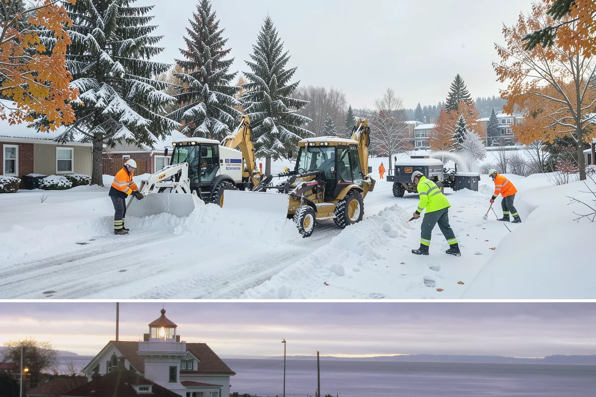 Holiday Snow Removal in Mukilteo, Snohomish County, WA - Book holiday coverage by early November so your property is locked into a route before the first arctic outflow of the season.