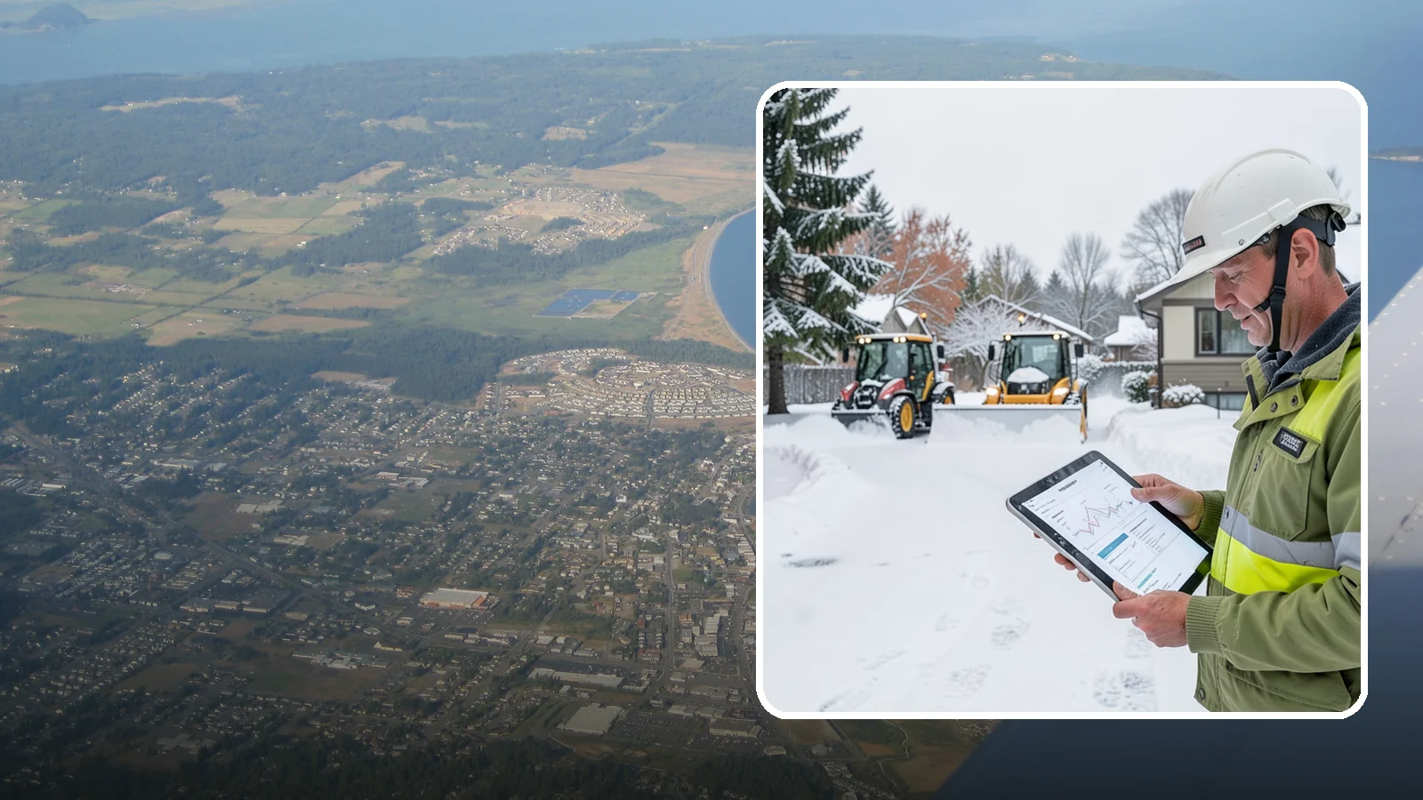 Holiday Snow Removal in Oak Harbor, Island County, WA - We keep Western Washington homes and businesses accessible through Thanksgiving, Christmas, and New Year's when a Cascade cold...