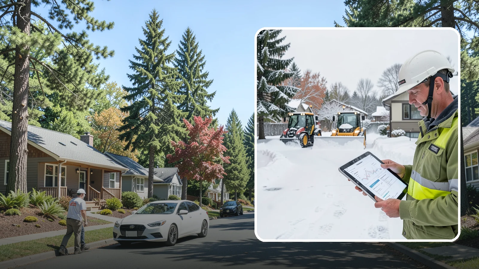 Holiday Snow Removal in Orting, Pierce County, WA - We keep Western Washington homes and businesses accessible through Thanksgiving, Christmas, and New Year's when a Cascade cold...