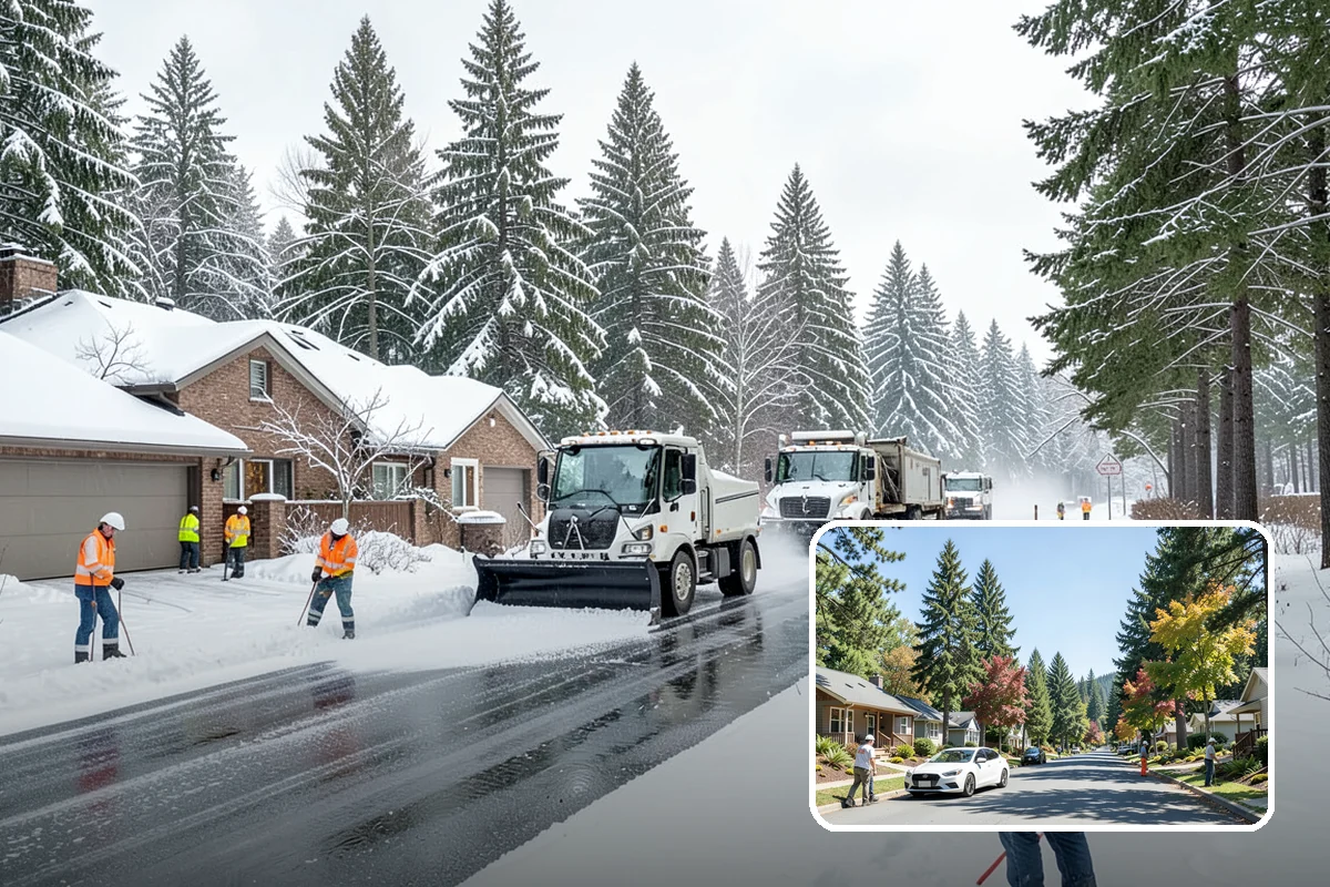 Holiday Snow Removal in Orting, Pierce County, WA - Guaranteed coverage on Thanksgiving, Christmas, and New Year's when many competitors are closed