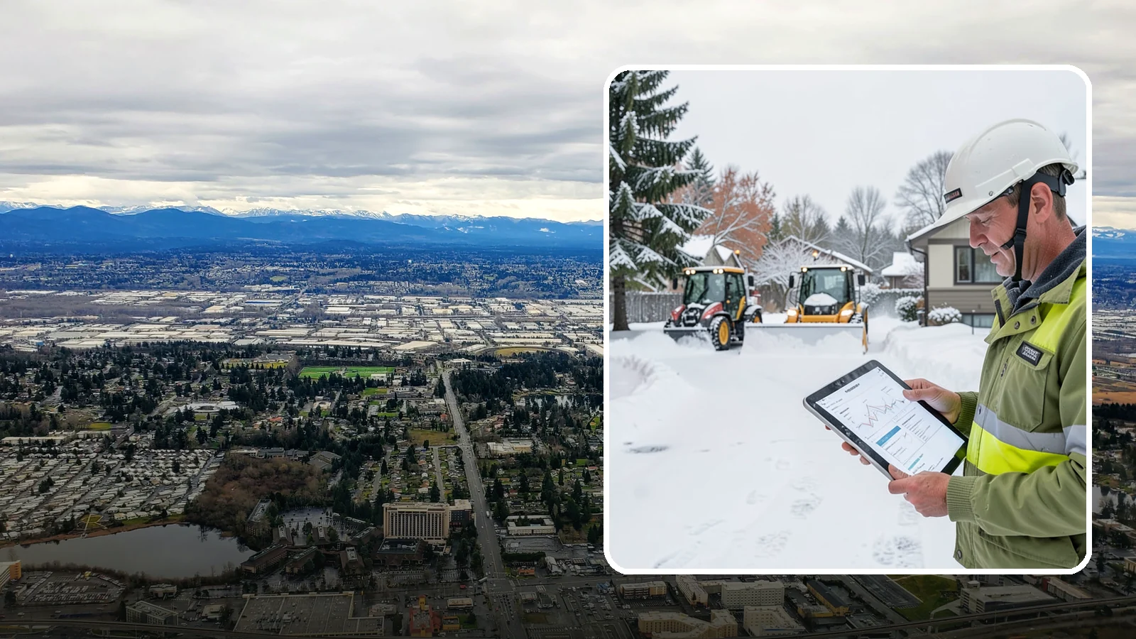Holiday Snow Removal in SeaTac, King County, WA - We keep Western Washington homes and businesses accessible through Thanksgiving, Christmas, and New Year's when a Cascade cold...