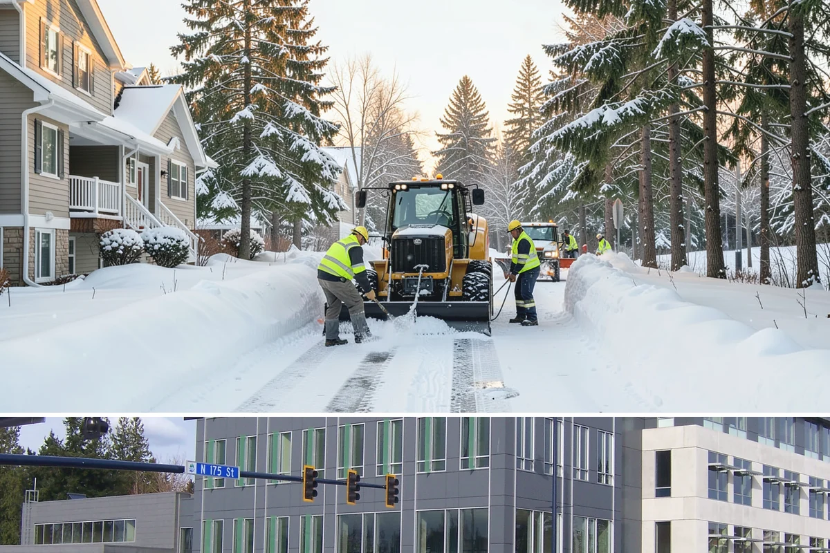Holiday Snow Removal in Shoreline, King County, WA - Book holiday coverage by early November so your property is locked into a route before the first arctic outflow of the season.