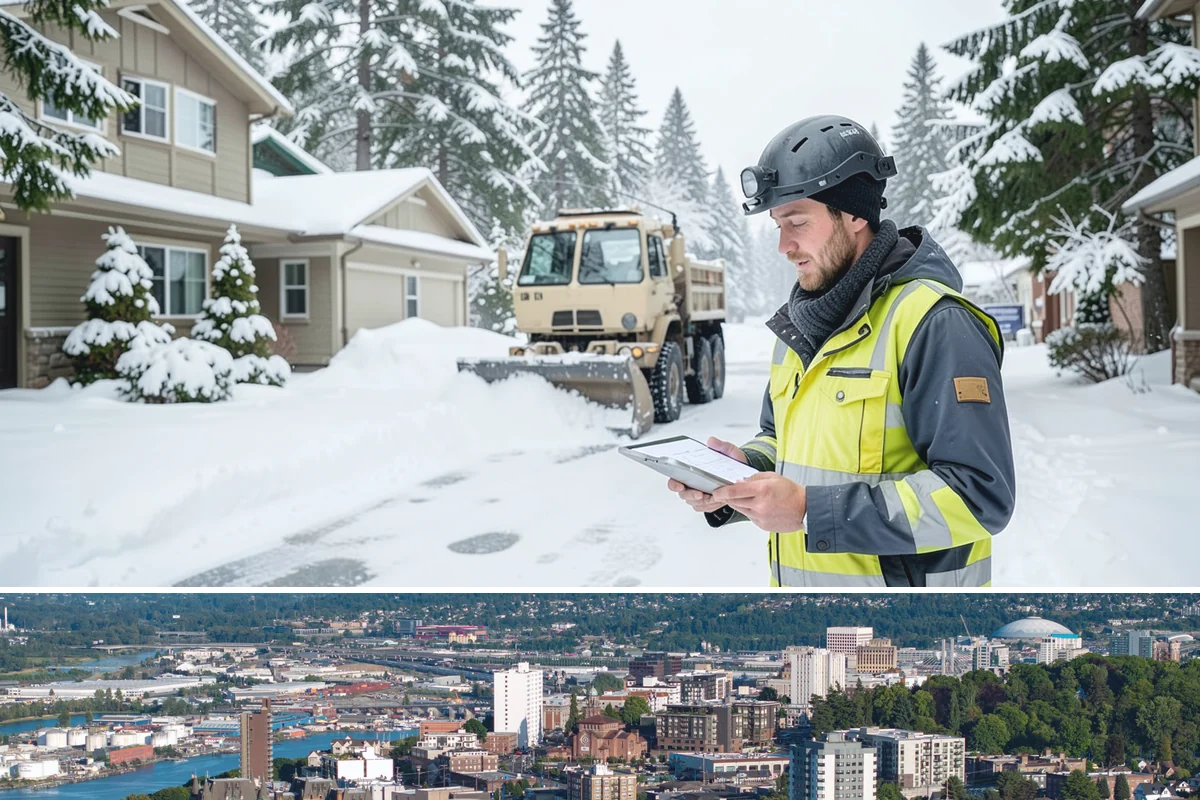 Holiday Snow Removal in Tacoma, Pierce County, WA - Book holiday coverage by early November so your property is locked into a route before the first arctic outflow of the season.