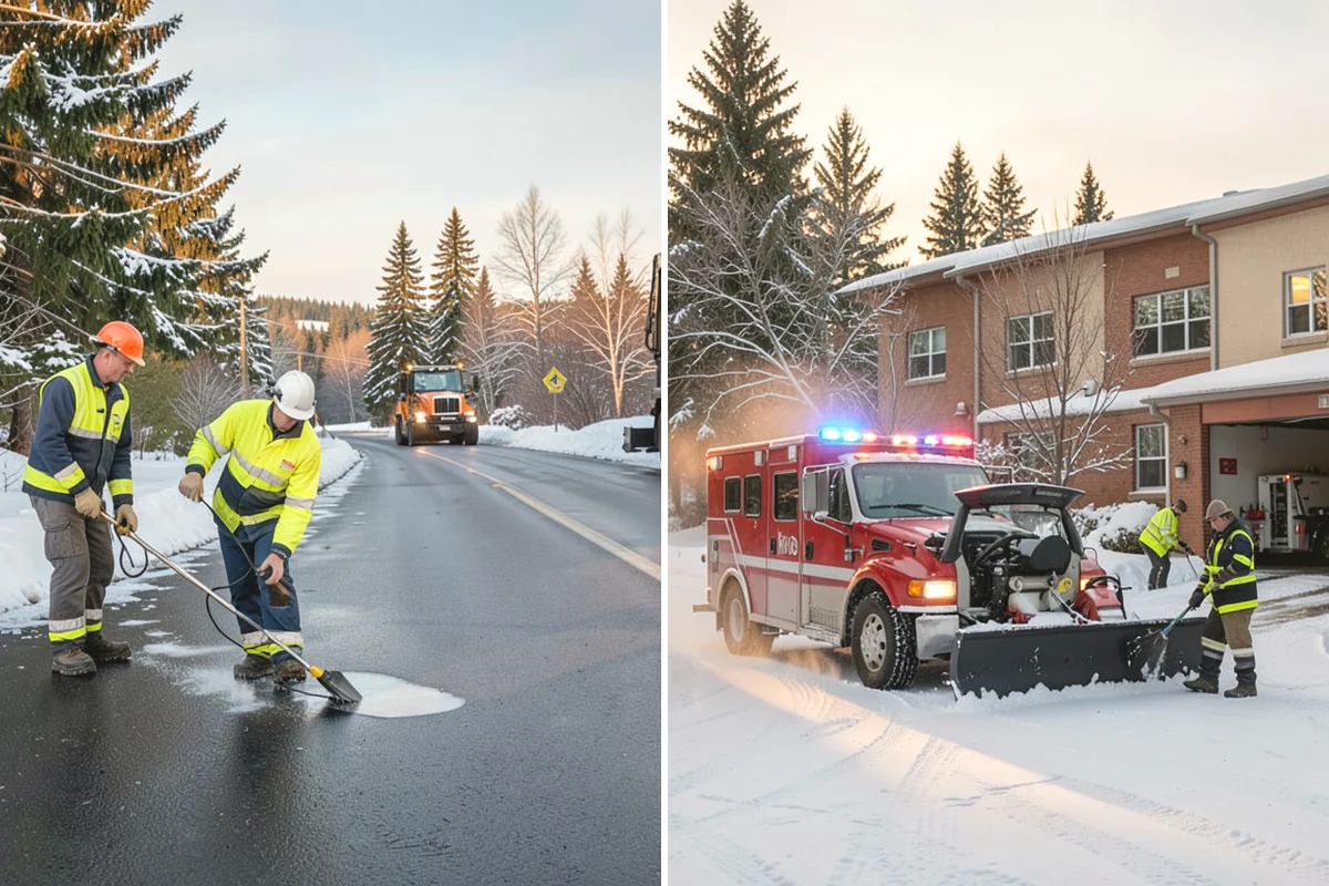 Holiday Snow Removal in University Place, Pierce County, WA - Confirm your holiday date range and property priorities during booking