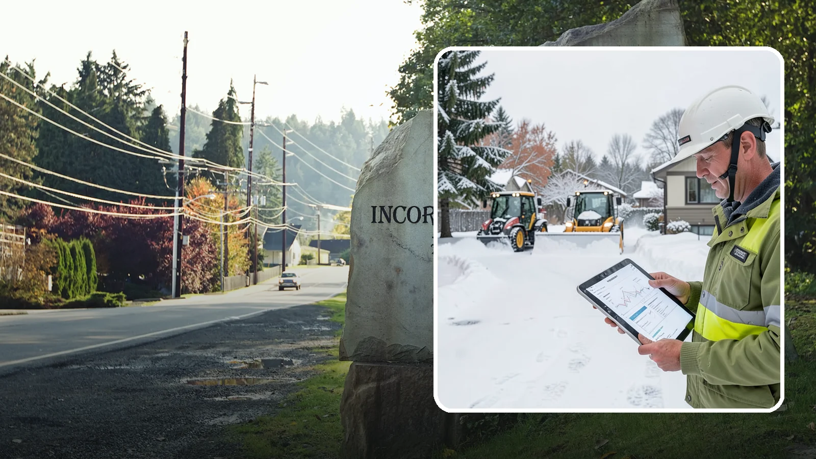 Holiday Snow Removal in Wilkeson, Pierce County, WA - We keep Western Washington homes and businesses accessible through Thanksgiving, Christmas, and New Year's when a Cascade cold...