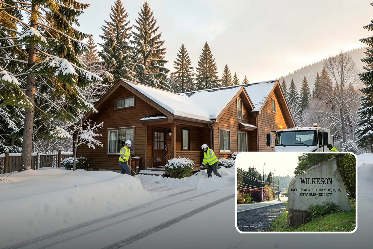 Holiday Snow Removal in Wilkeson, Pierce County, WA - Guaranteed coverage on Thanksgiving, Christmas, and New Year's when many competitors are closed