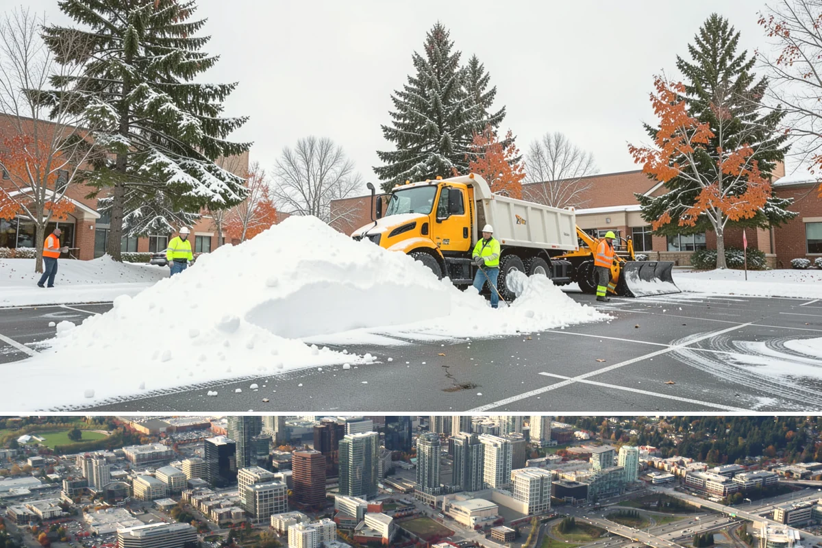 Hospital Snow Hauling in Bellevue, King County, WA - Hospital hauling is handled on a time-critical basis whenever accumulation threatens emergency access, day or night, throughout...