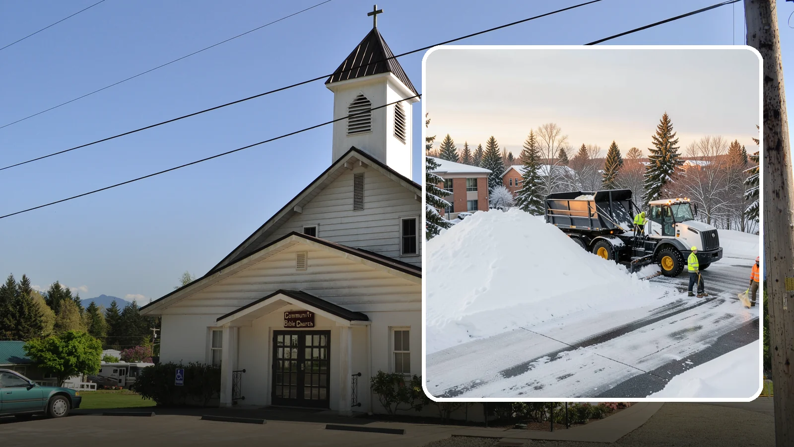 Hospital Snow Hauling in Concrete, Skagit County, WA - We haul snow from hospital lots, drives, and emergency approaches where uninterrupted access is non-negotiable.