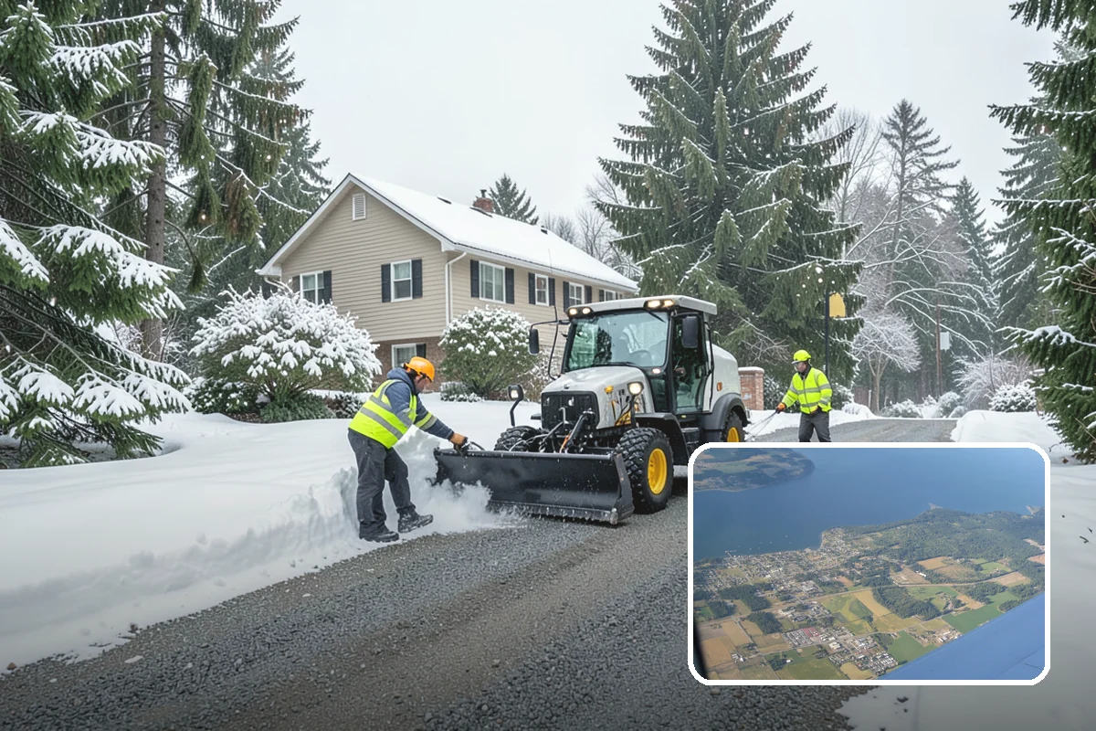 Hospital Snow Hauling in Coupeville, Island County, WA - Keeps ambulance bays and emergency routes clear