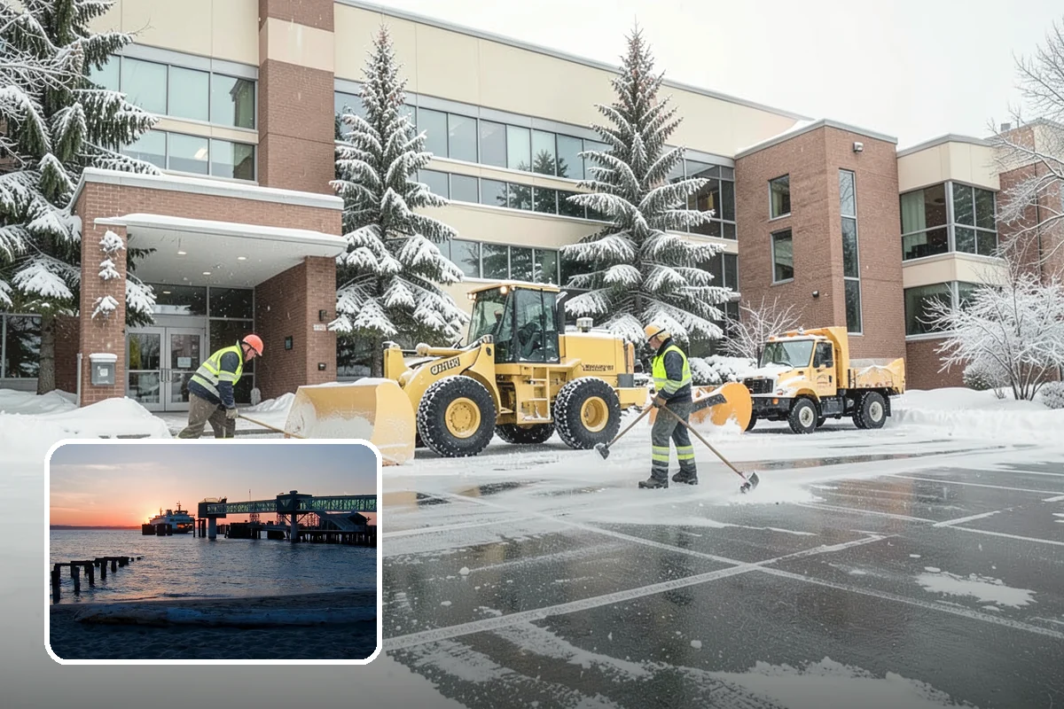 Hospital Snow Hauling in Edmonds, Snohomish County, WA - Keeps ambulance bays and emergency routes clear
