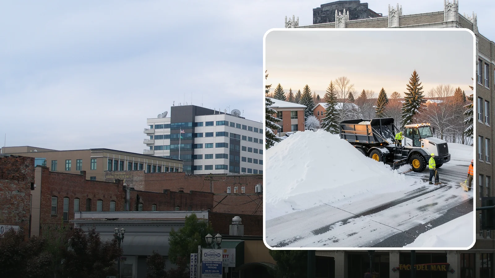 Hospital Snow Hauling in Everett, Snohomish County, WA - We haul snow from hospital lots, drives, and emergency approaches where uninterrupted access is non-negotiable.