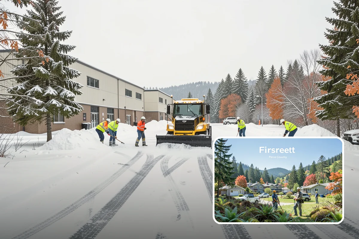 Hospital Snow Hauling in Fircrest, Pierce County, WA - Keeps ambulance bays and emergency routes clear