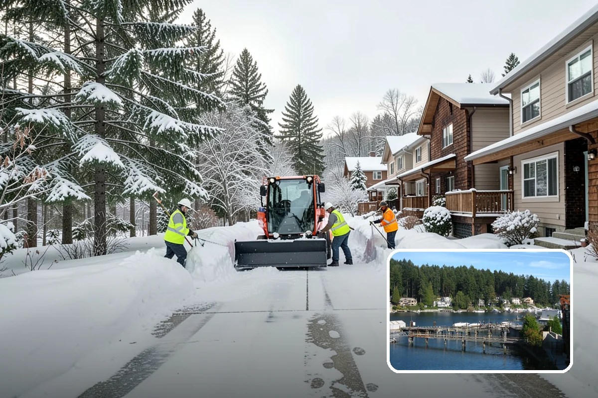 Hospital Snow Hauling in Gig Harbor, Pierce County, WA - Keeps ambulance bays and emergency routes clear