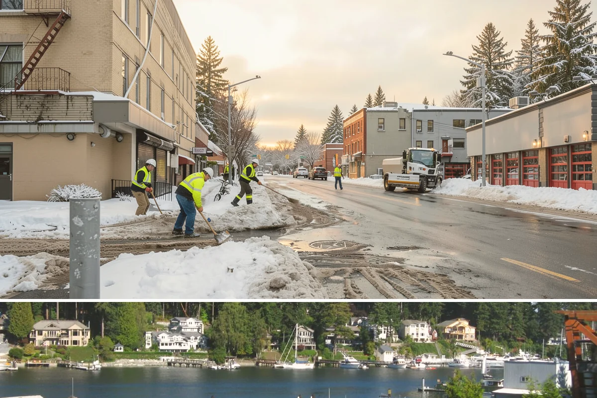 Hospital Snow Hauling in Gig Harbor, Pierce County, WA - Hospital hauling is handled on a time-critical basis whenever accumulation threatens emergency access, day or night, throughout...