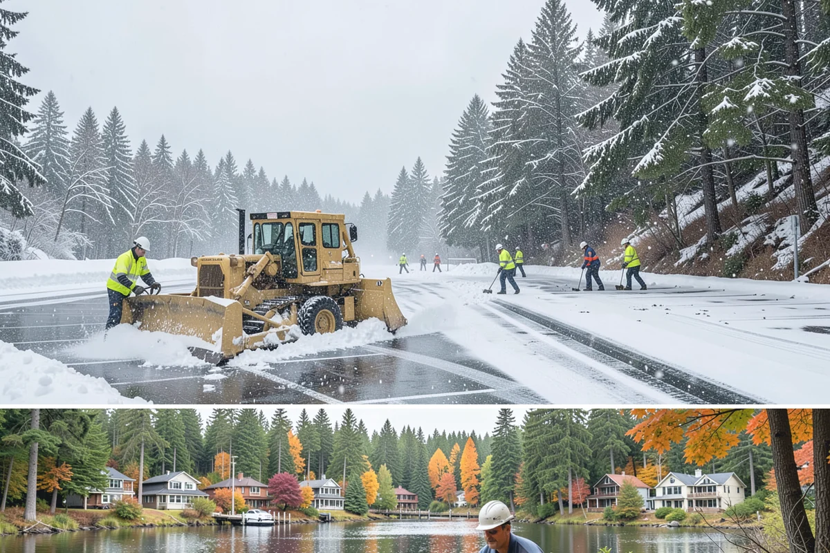 Hospital Snow Hauling in La Conner, Skagit County, WA - Hospital hauling is handled on a time-critical basis whenever accumulation threatens emergency access, day or night, throughout...