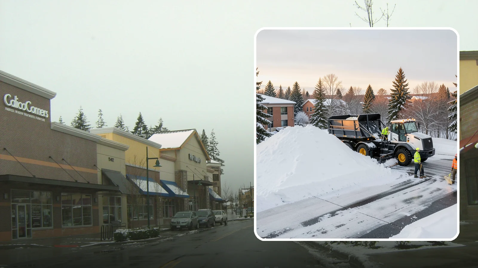 Hospital Snow Hauling in Mill Creek, Snohomish County, WA - We haul snow from hospital lots, drives, and emergency approaches where uninterrupted access is non-negotiable.