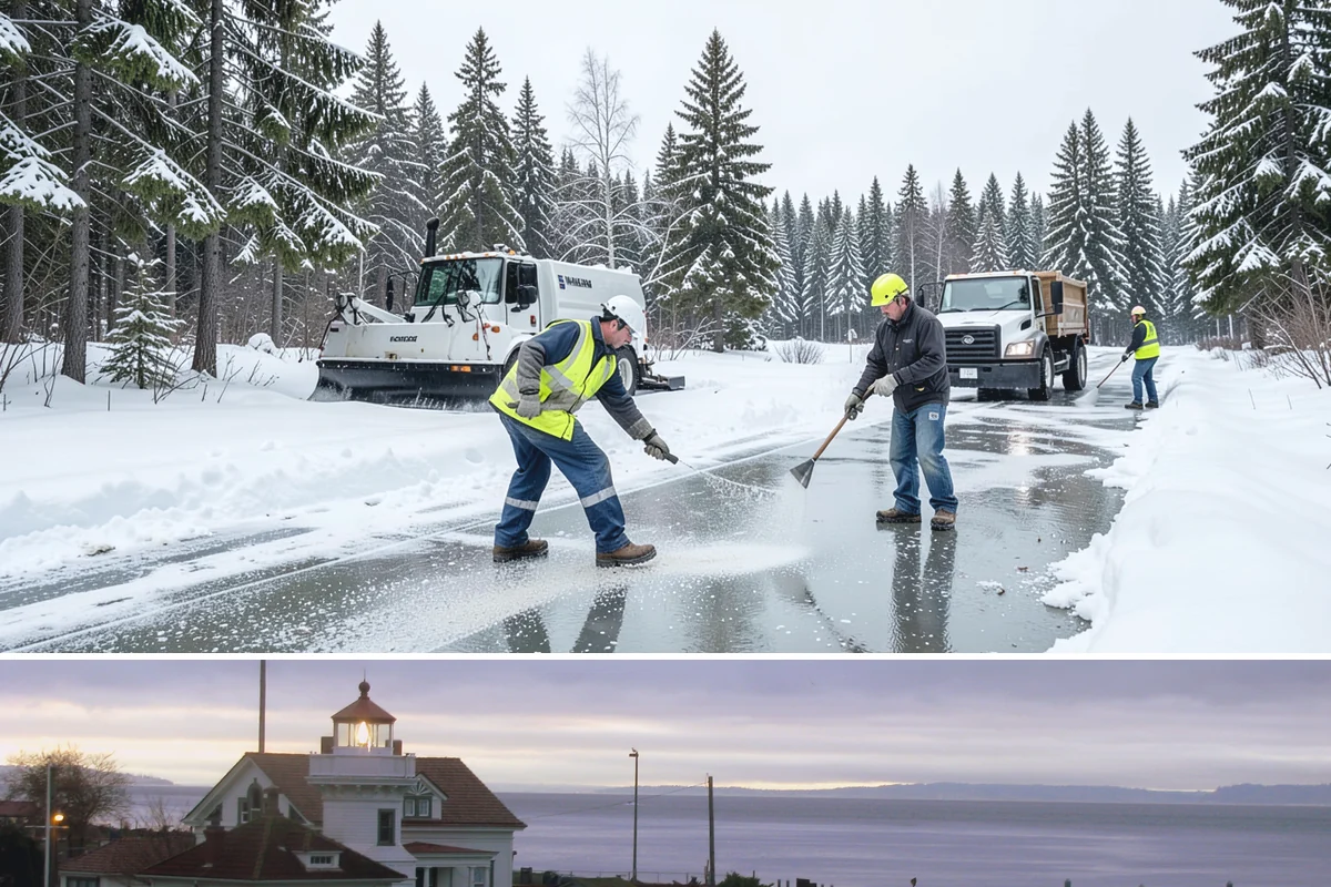 Hospital Snow Hauling in Mukilteo, Snohomish County, WA - Hospital hauling is handled on a time-critical basis whenever accumulation threatens emergency access, day or night, throughout...
