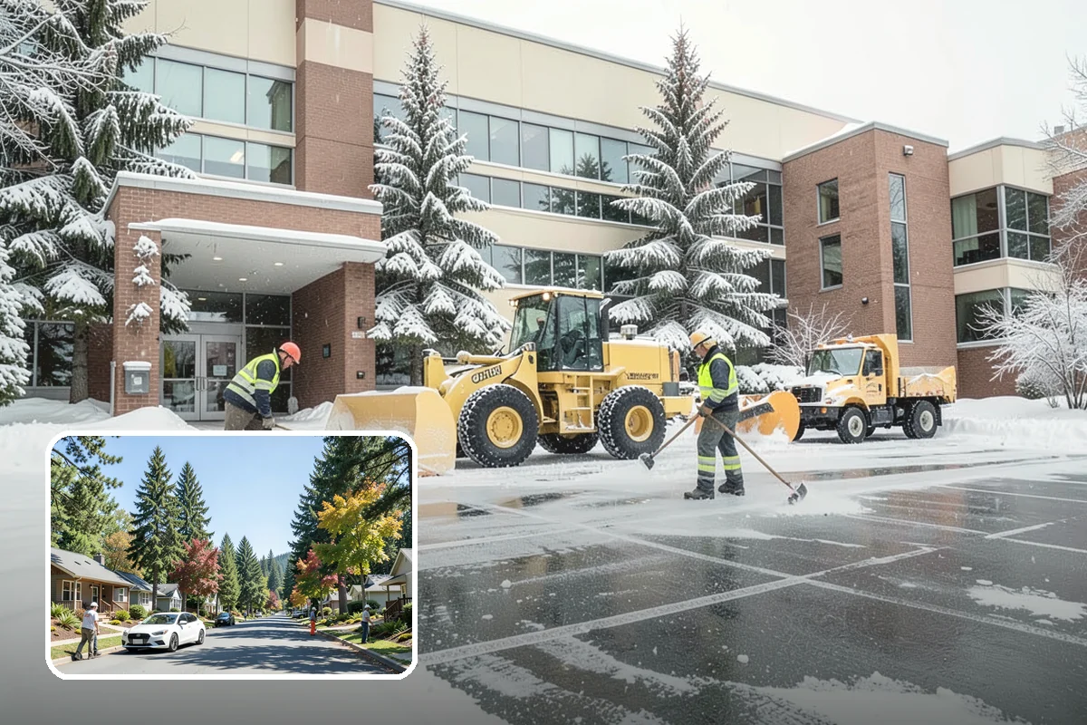 Hospital Snow Hauling in Orting, Pierce County, WA - Keeps ambulance bays and emergency routes clear