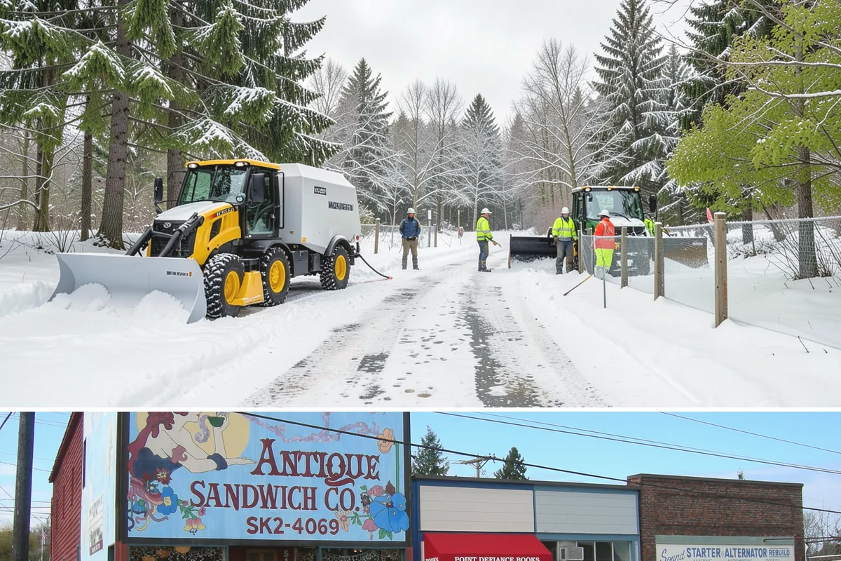 Hospital Snow Hauling in Ruston, Pierce County, WA - Hospital hauling is handled on a time-critical basis whenever accumulation threatens emergency access, day or night, throughout...