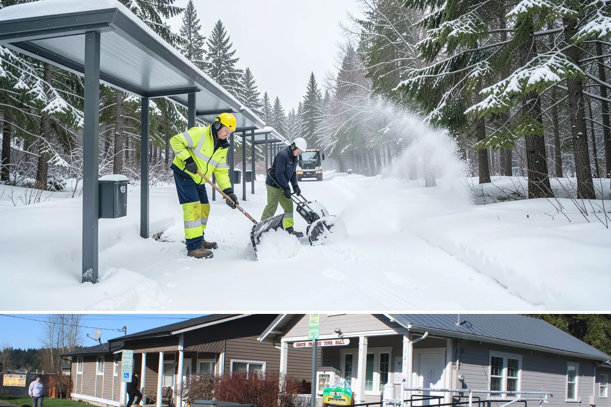 Hospital Snow Hauling in South Prairie, Pierce County, WA - Hospital hauling is handled on a time-critical basis whenever accumulation threatens emergency access, day or night, throughout...