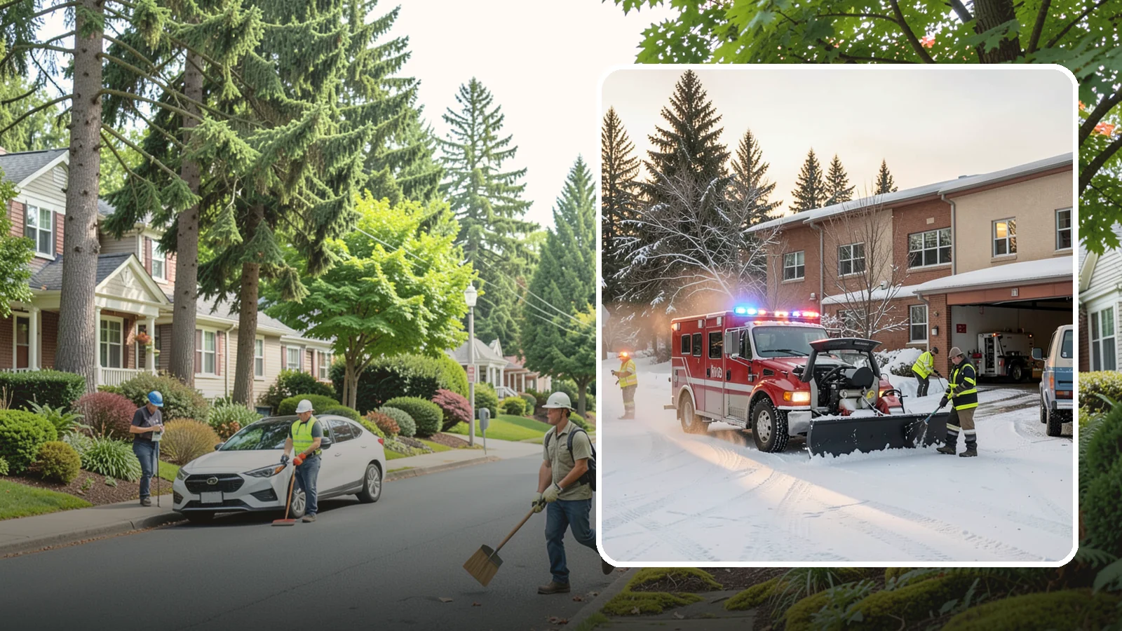 Hospital Snow Removal in Beaux Arts Village, King County, WA - At a hospital, a cleared ambulance bay and a safe patient walkway are life-safety essentials, so we treat every route as...