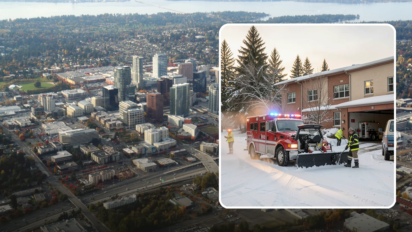 Hospital Snow Removal in Bellevue, King County, WA - At a hospital, a cleared ambulance bay and a safe patient walkway are life-safety essentials, so we treat every route as...