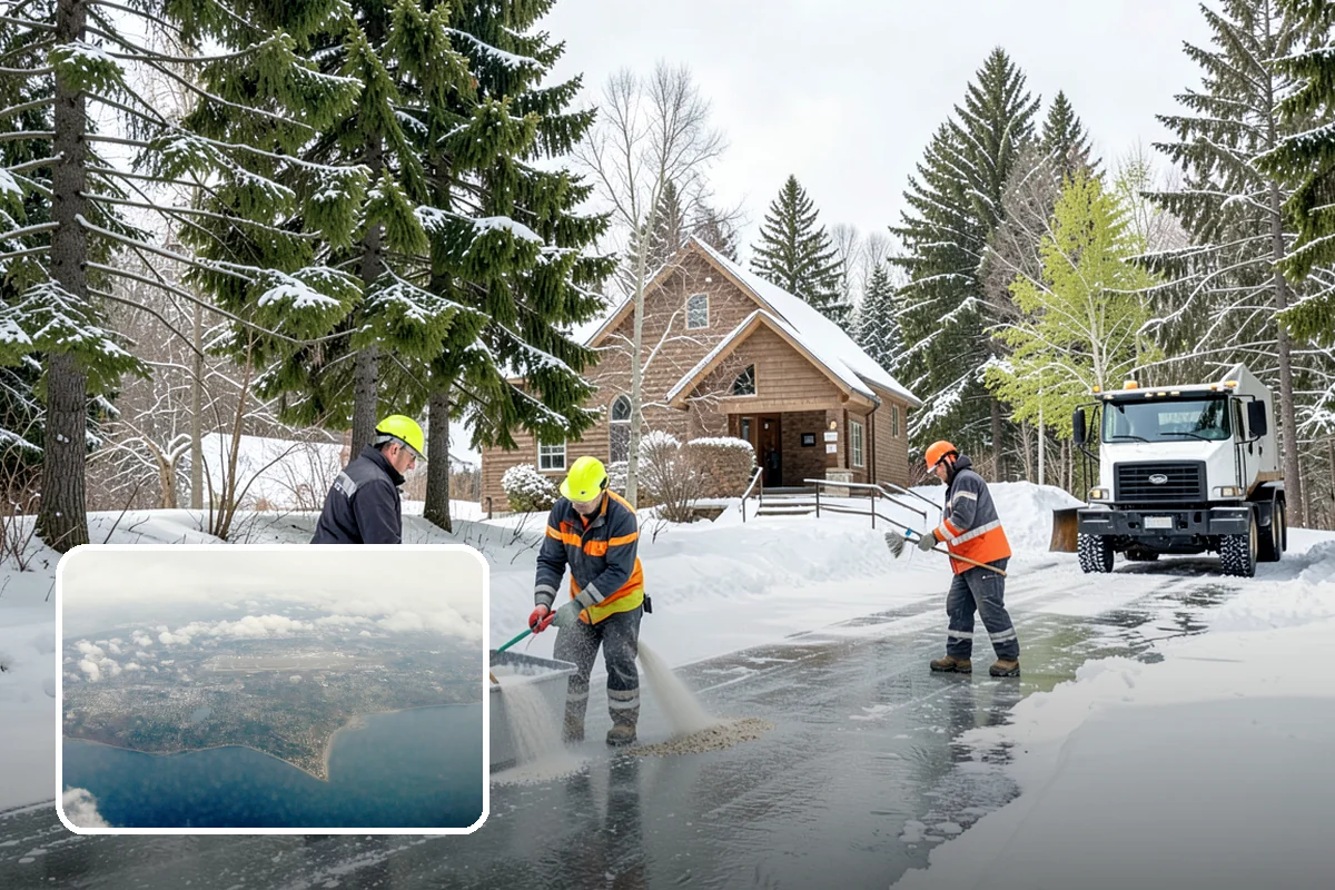 Hospital Snow Removal in Burien, King County, WA - Ambulance bays and ER entrances cleared first
