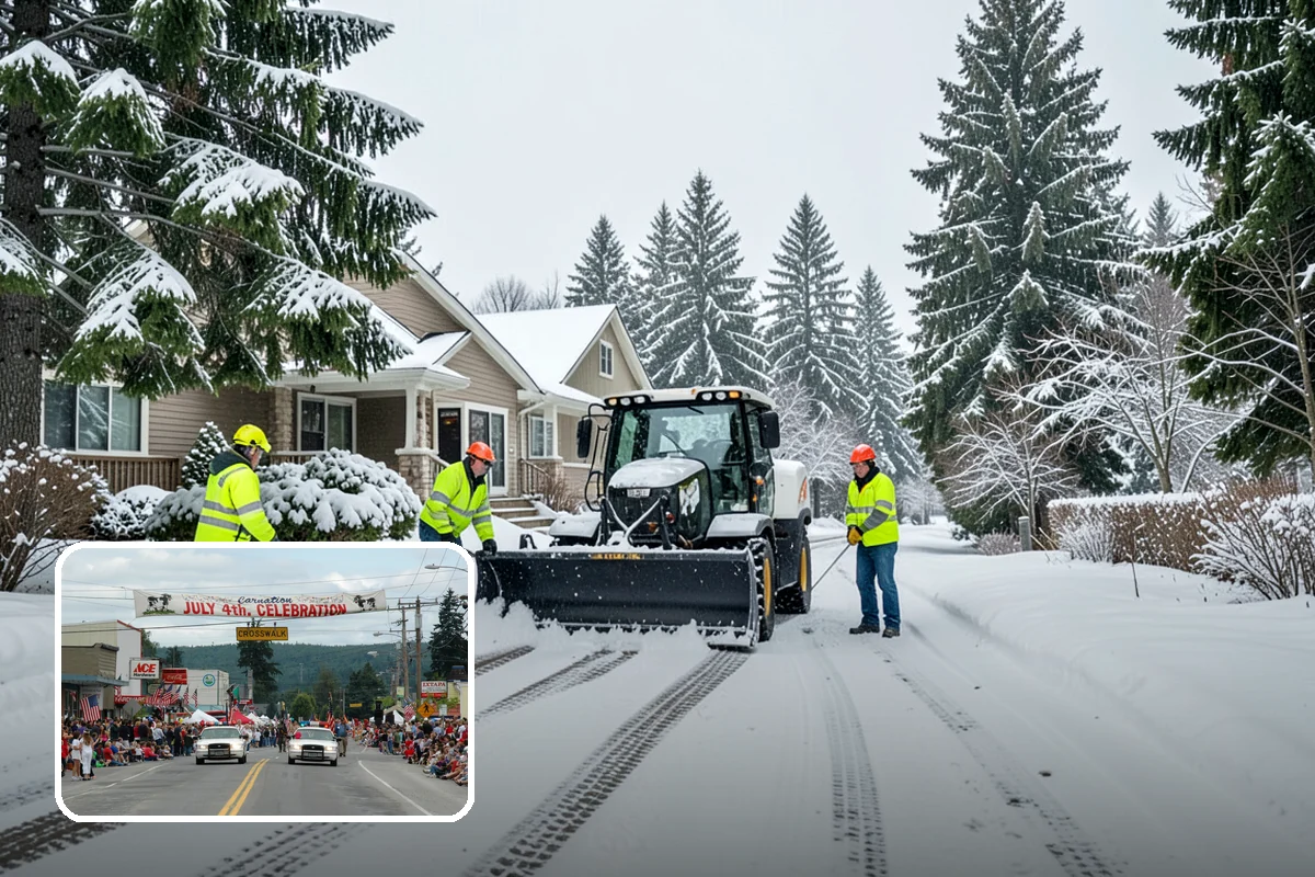 Hospital Snow Removal in Carnation, King County, WA - Ambulance bays and ER entrances cleared first