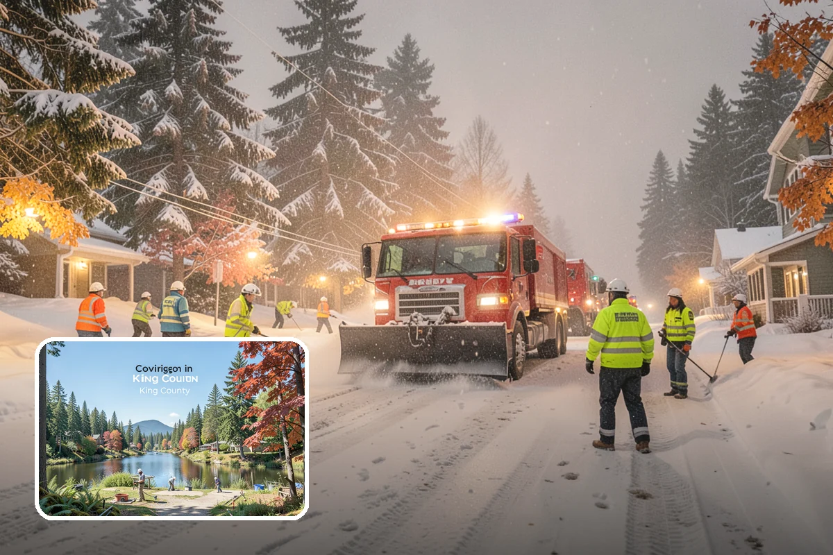 Hospital Snow Removal in Covington, King County, WA - Ambulance bays and ER entrances cleared first