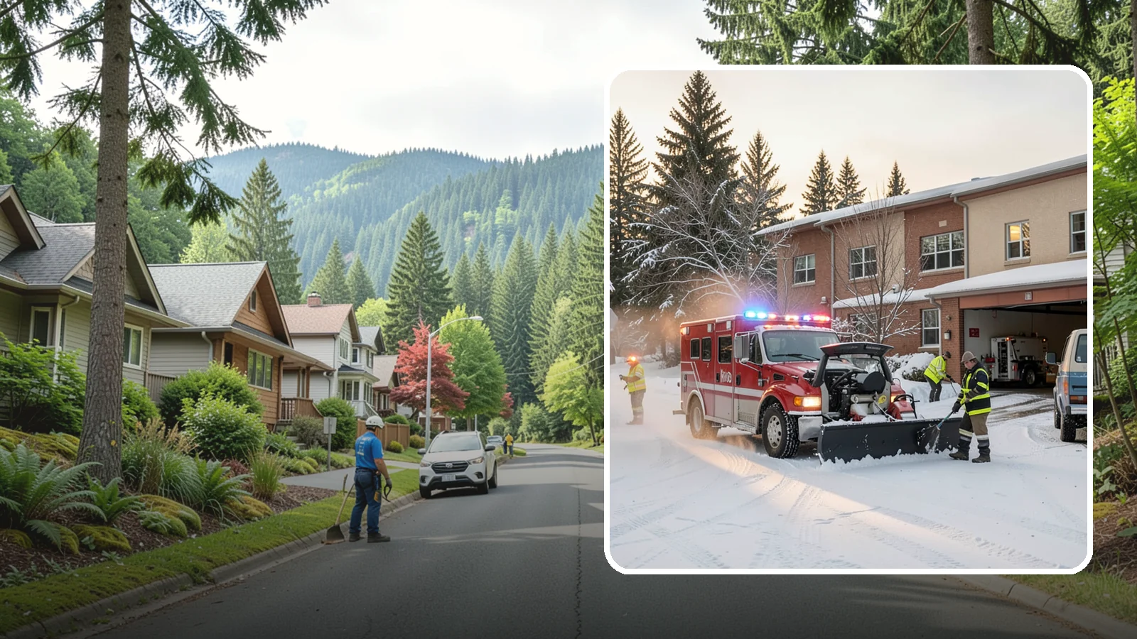 Hospital Snow Removal in Darrington, Snohomish County, WA - At a hospital, a cleared ambulance bay and a safe patient walkway are life-safety essentials, so we treat every route as...