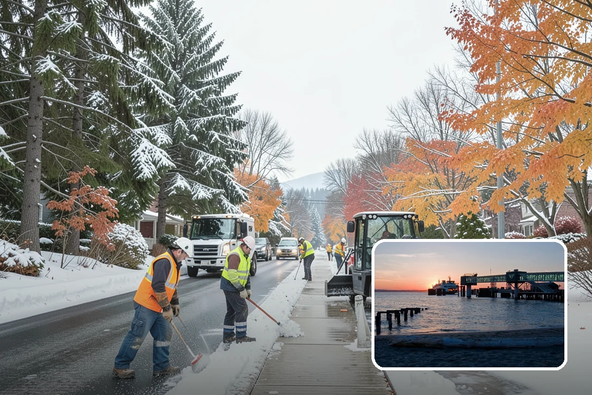 Hospital Snow Removal in Edmonds, Snohomish County, WA - Ambulance bays and ER entrances cleared first