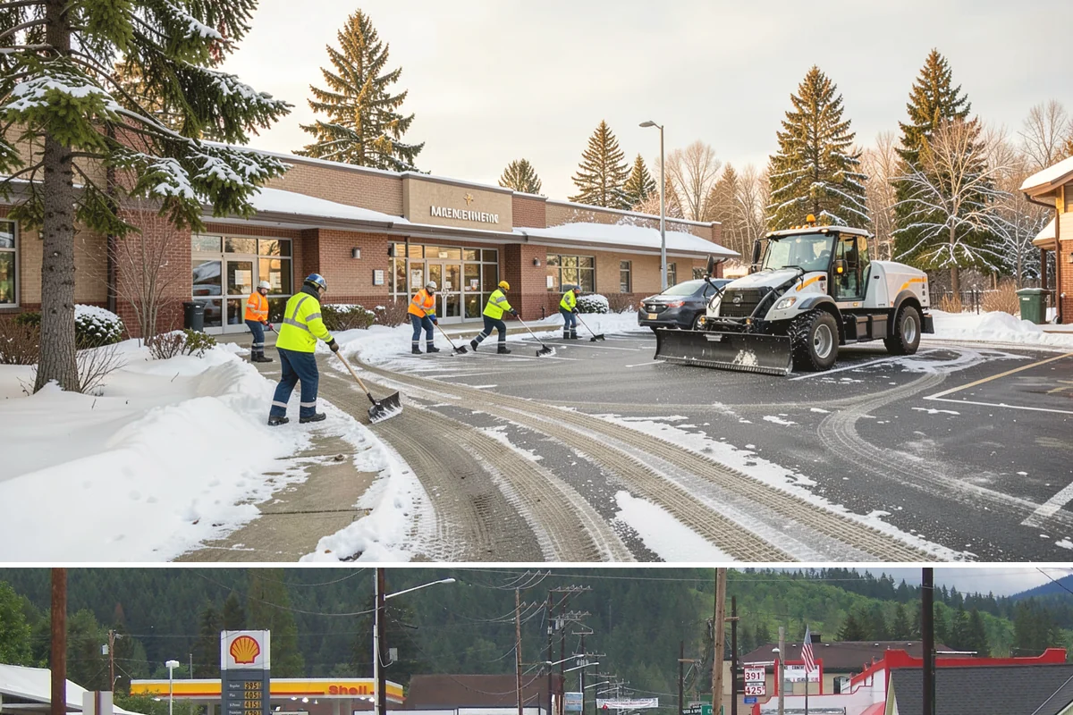 Hospital Snow Removal in Granite Falls, Snohomish County, WA - Hospitals need reliable coverage from November through February, and longer at foothill campuses where snow lingers.