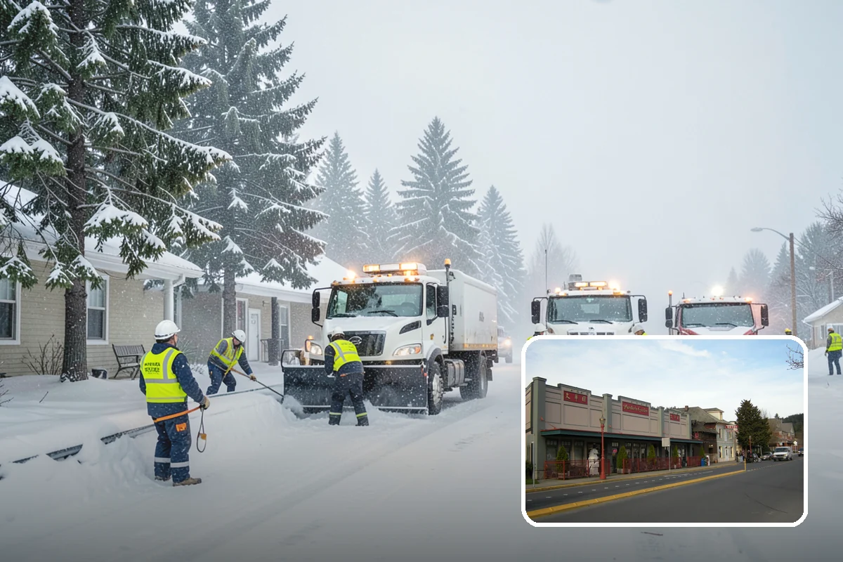 Hospital Snow Removal in Issaquah, King County, WA - Ambulance bays and ER entrances cleared first