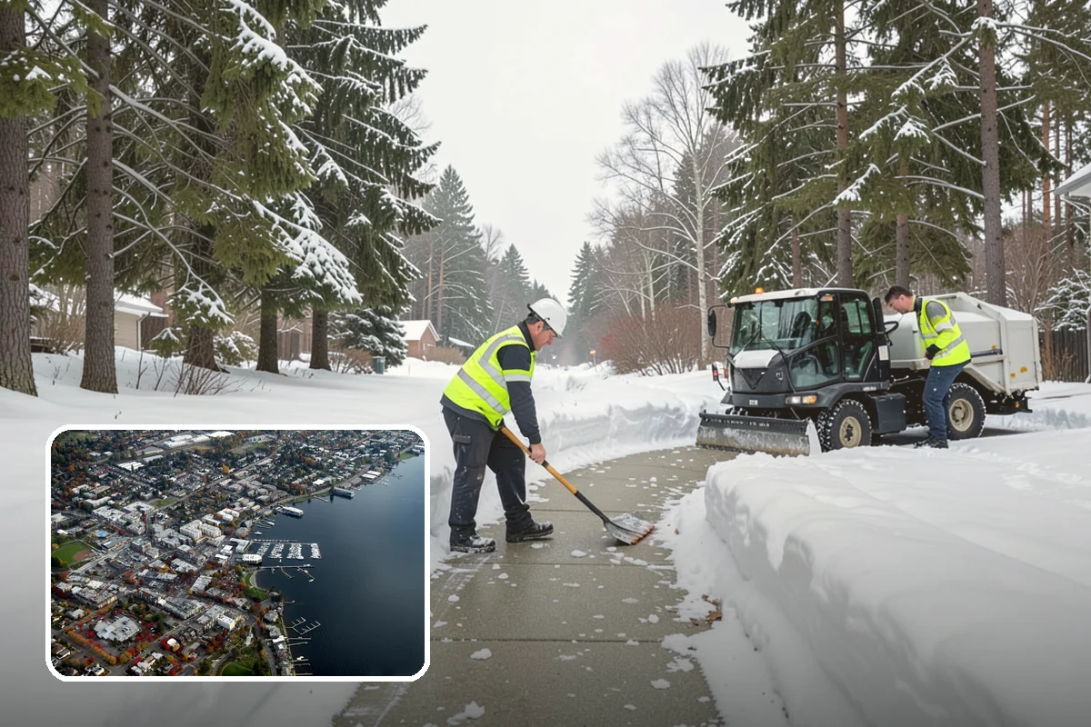 Hospital Snow Removal in Kirkland, King County, WA - Ambulance bays and ER entrances cleared first