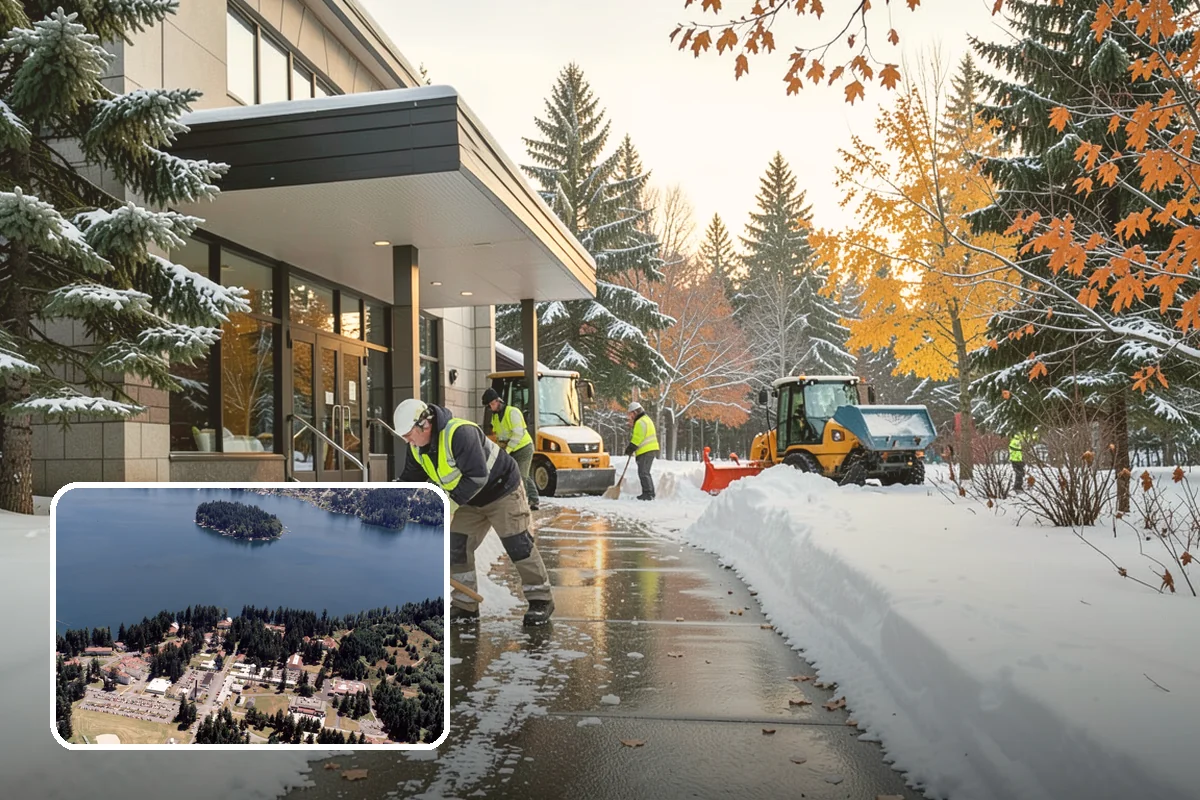 Hospital Snow Removal in Lakewood, Pierce County, WA - Ambulance bays and ER entrances cleared first