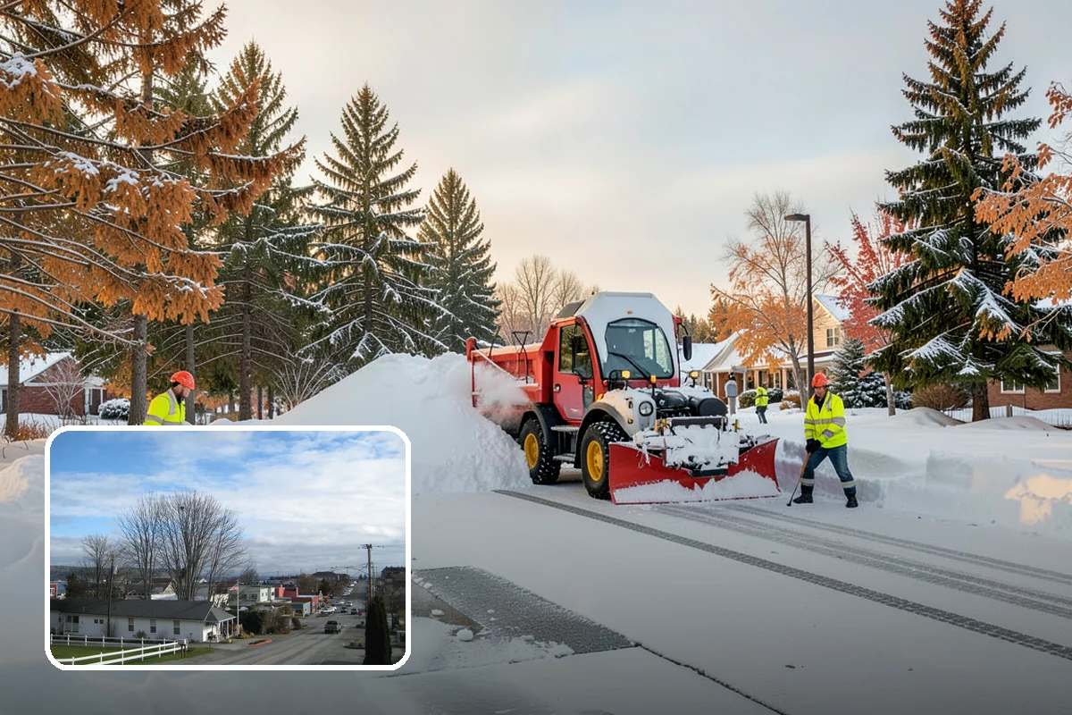 Hospital Snow Removal in Langley, Island County, WA - Ambulance bays and ER entrances cleared first