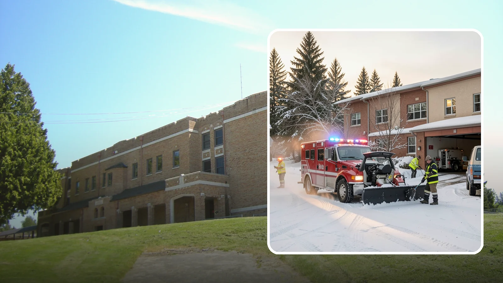 Hospital Snow Removal in Maple Valley, King County, WA - At a hospital, a cleared ambulance bay and a safe patient walkway are life-safety essentials, so we treat every route as...
