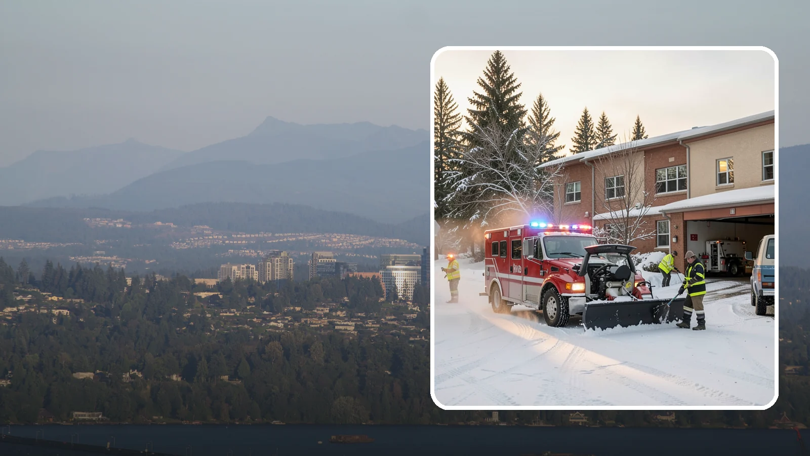 Hospital Snow Removal in Medina, King County, WA - At a hospital, a cleared ambulance bay and a safe patient walkway are life-safety essentials, so we treat every route as...